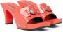 Versace Medusa Buckle 60mm patent leather clogs Pink - Thumbnail 2