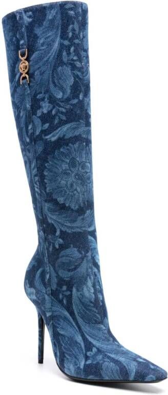 Versace Barocco Medusa '95 120mm boots Blue