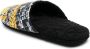 Versace Baroccodile-print cotton slippers Black - Thumbnail 3