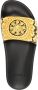 Versace Baroque-print rubber slides Black - Thumbnail 4