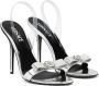 Versace Gianni Ribbon 110mm metallic sandals Silver - Thumbnail 2