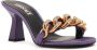 Versace 70mm chain-detail mule sandals Purple - Thumbnail 2