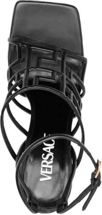 Versace cut-out detail 120mm sandals Black