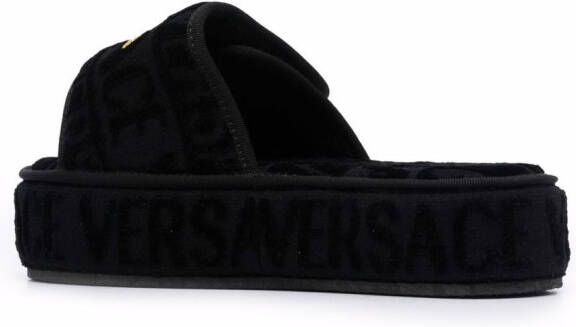 Versace Allover slippers Black
