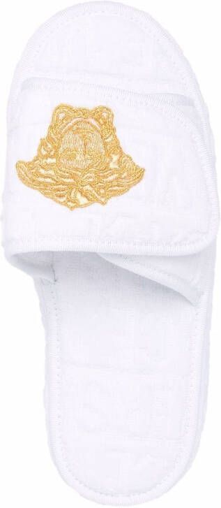 Versace Allover slippers White