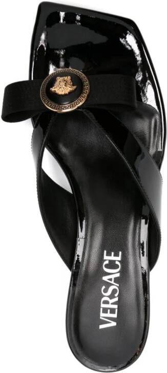 Versace Gianni Ribbon 50mm mules Black