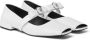 Versace Gianni Ribbon ballerina shoes White - Thumbnail 2