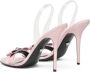 Versace Gianni Ribbon 110mm slingback sandals Pink - Thumbnail 3