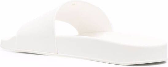 Versace Graphic logo-print slides White