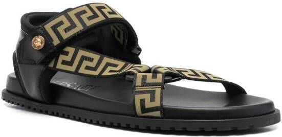 Versace Greca-detail sandals Black