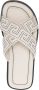 Versace Greca-embossed crossover-strap sandals Neutrals - Thumbnail 4