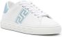 Versace Greca-embroidered lace-up sneakers White - Thumbnail 2