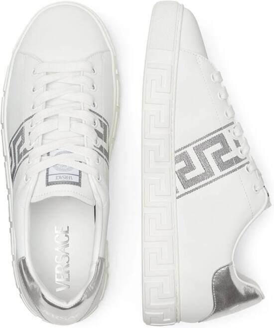 Versace Greca-embroidered sneakers White