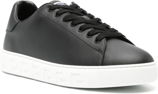 Versace Greca faux-leather sneakers Black