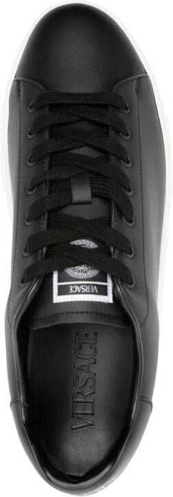 Versace Greca faux-leather sneakers Black