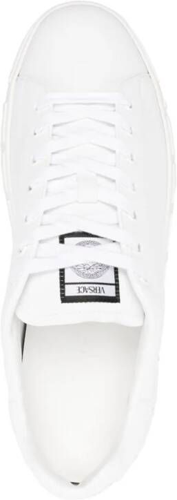 Versace Greca faux-leather sneakers White