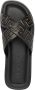 Versace Greca-embossed crossover-strap sandals Black - Thumbnail 4