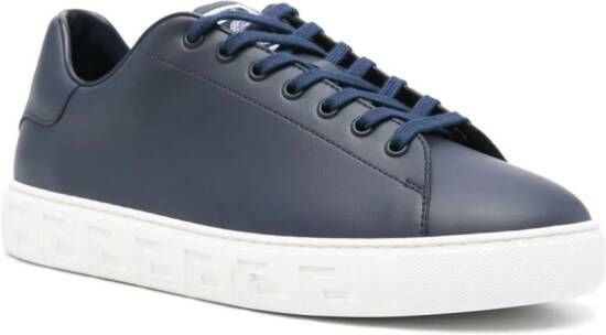 Versace Greca leather sneakers Blue