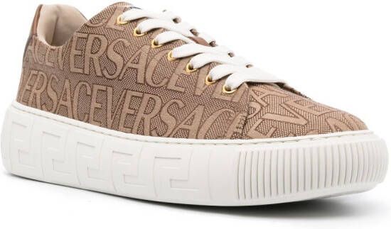 Versace Allover Greca sneakers Neutrals