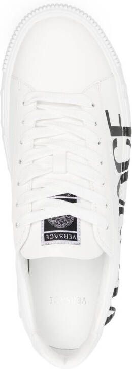 Versace Greca logo-print low-top sneakers White