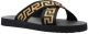 Versace Greca-motif crossover-strap sandals Black - Thumbnail 2