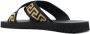Versace Greca-motif crossover-strap sandals Black - Thumbnail 3