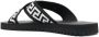 Versace Greca-motif crossover-strap sandals Black - Thumbnail 3