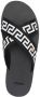 Versace Greca-motif crossover-strap sandals Black - Thumbnail 4