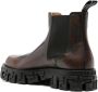 Versace Greca Portico leather Chelsea boots Brown - Thumbnail 3