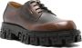 Versace Greca Portico leather derby shoes Brown - Thumbnail 2