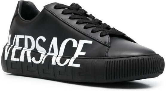 Versace Greca-sole logo sneakers Black