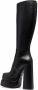 Versace high-heel leather boots Black - Thumbnail 3