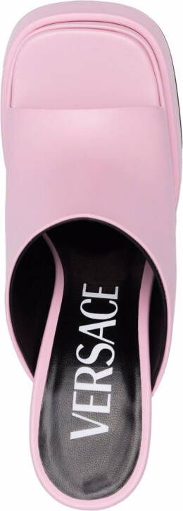 Versace high-heel platform mules Pink