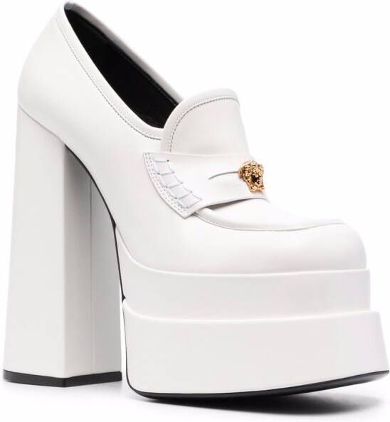 Versace Intrico platform loafers White