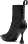 Versace Jeans Couture 100mm logo-print ankle boots Black - Thumbnail 3