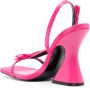 Versace Jeans Couture 110mm bow-detailed sandals Pink - Thumbnail 3