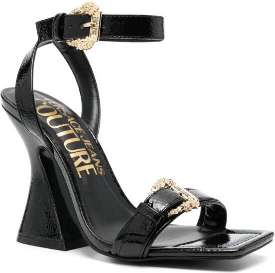 Versace Jeans Couture 110mm buckle-detail sandals Black