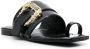 Versace Jeans Couture 15mm buckle-fastening open-toe mules Black - Thumbnail 2