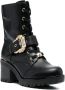 Versace Jeans Couture 70mm logo-plaque ankle boots Black - Thumbnail 2