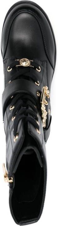 Versace Jeans Couture 70mm logo-plaque ankle boots Black