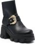 Versace Jeans Couture 75mm decorative-buckle boots Black - Thumbnail 2