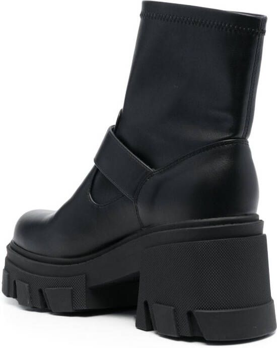 Versace Jeans Couture 75mm decorative-buckle boots Black