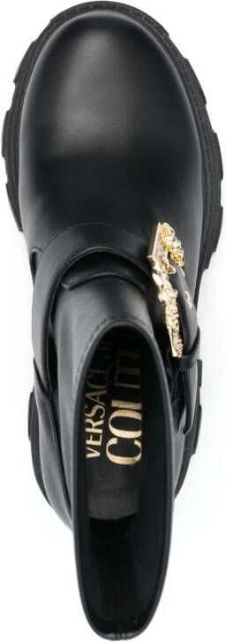 Versace Jeans Couture 75mm decorative-buckle boots Black