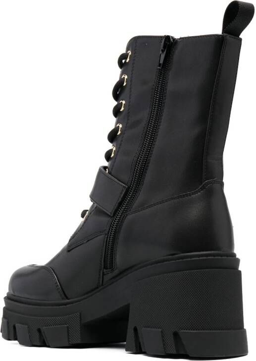 Versace Jeans Couture Mia 85mm ankle-length leather boots Black
