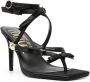 Versace Jeans Couture 90mm bow-detaill sandals Black - Thumbnail 2