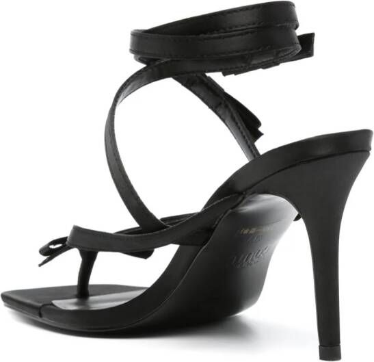 Versace Jeans Couture 90mm bow-detaill sandals Black