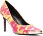 Versace Jeans Couture 90mm Chain Couture-print pumps Pink - Thumbnail 2