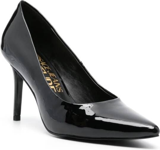 Versace Jeans Couture 90mm faux-leather pumps Black