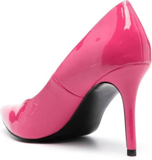 Versace Jeans Couture 90mm faux-leather pumps Pink