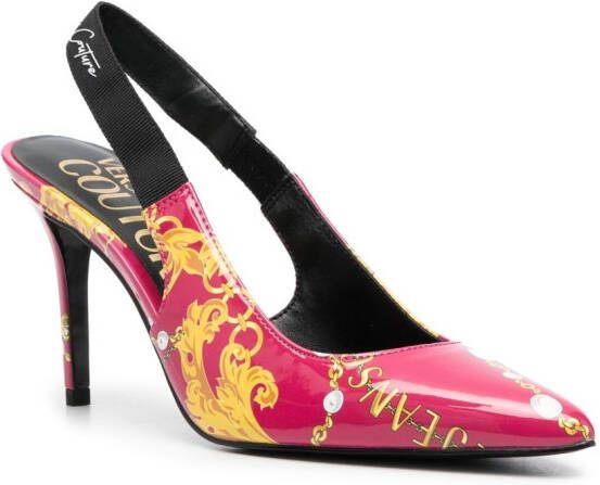Versace Jeans Couture 90mm slingback pumps Pink
